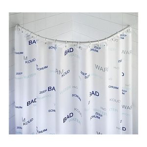 WENKO Metall Duschvorhangstange Ecke