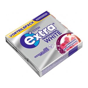 extra® PROFESSIONAL WHITE HIMBEERE GRANATAPFEL Kaugummis 20x 3x10 Dragees, 20 St.