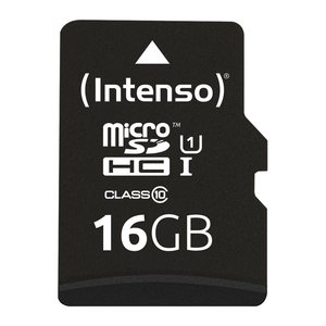 Intenso Speicherkarte microSDHC Professional, 16 GB, 1 St.