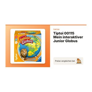 Ravensburger tiptoi Mein interaktiver Junior Globus  Lernspielzeug, 1 St.