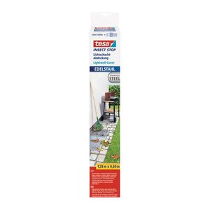 tesa Lichtschachtgitter Insect Stop für Lichtschutzgitter Edelstahl 0,6 x 1,35 m
