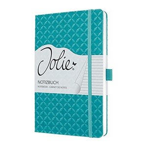 SIGEL Notizbuch Jolie® ca. DIN A5 liniert, aqua green Hardcover 174 Seiten, 1 St.