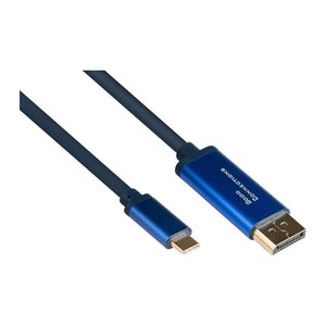 Good Connections Adapterka SmaFLEX USB-C an DP1.2 blau 1,5m