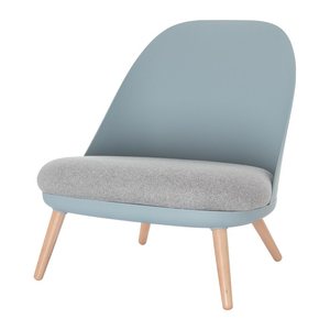 meet powered by PAPERFLOW Sessel COCOON grau buche Kunststoff 70,0 x 65,5 x 75,5 cm, 1 St.