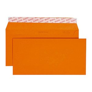 ELCO Briefumschläge Color DIN lang ohne Fenster orange haftklebend 25 St.