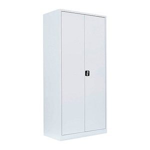 LÜLLMANN Stahlschrank 530347 signalweiß 4 Fachböden 92,5 x 42,2 x 195,0 cm, aufgebaut, 1 St.
