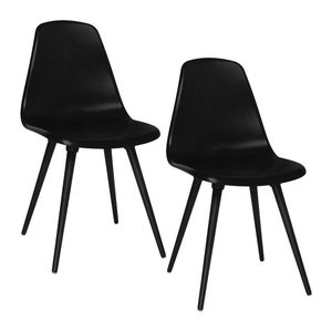 Topstar Schalenstühle T2020 FZ10SS-2 schwarz Kunststoff, 2 St.