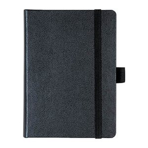 BRUNNEN Notizbuch KOMPAGNON ca. DIN A6 liniert, schwarz Hardcover 192, davon 16 zum Heraustrennen Seiten, 1 St.