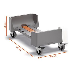 DURABLE Fahrgestell für Mülleimer DURABIN 60L rPP, 1 St.