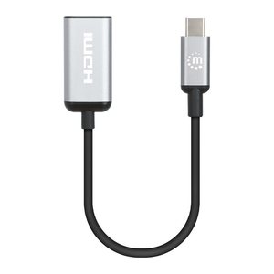 MANHATTAN 4K@60Hz USB 3.2 Typ C auf HDMI-Adapter 15cm Kabel
