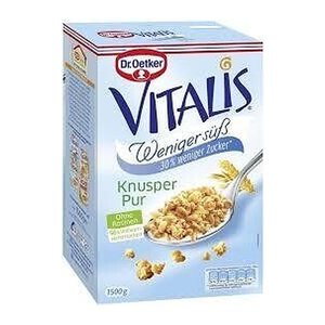 Dr. Oetker Vitalis Knusper Pur weniger süß Müsli 1,5 kg, 1 St.