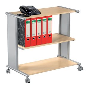 Kerkmann Pragma Bürowagen grau 3 Ebenen 76,0 x 42,0 x 72,5 cm