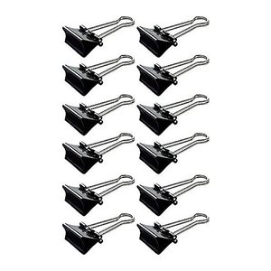 MAUL Foldbackklammern schwarz 1,5 cm, 12 St.