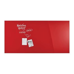 magnetoplan Glas-Magnettafel 200,0 x 100,0 cm intensiv-rot