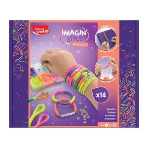 maped Schmuck-Basteln-Set Imagine'Style neon mehrfarbig
