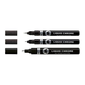 MOLOTOW LIQUID CHROME™ Acrylstifte-Set chrom 3 St.