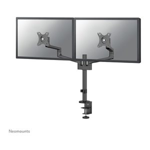 Neomounts Monitor-Halterung schwarz für 2 Monitore, Tischklemme