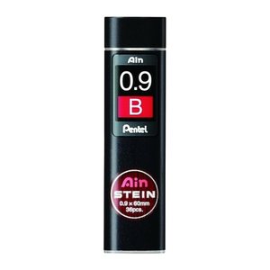 Pentel Ain Stein C279 Feinminen-Bleistiftminen schwarz B 0,9 mm, 36 St.