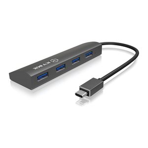 RaidSonic ICY BOX® USB-Hub IB-AC6405-C 4-fach grau