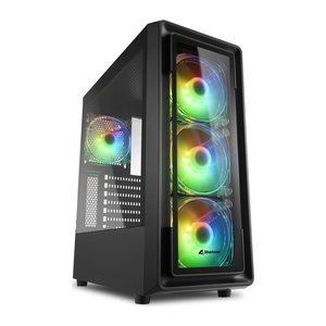 Sharkoon Gehäuse TK4 RGB ATX 1xGlas schwarz