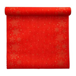 PAPSTAR Tischläufer Christmas Shine 88657 rot 40,0 cm x 3,0 m, 1 St.