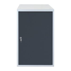 ADB Stahlschrank 41940 anthrazitgrau, lichtgrau 1 Fachboden 53,0 x 70,0 x 80,0 cm, aufgebaut, 1 St.