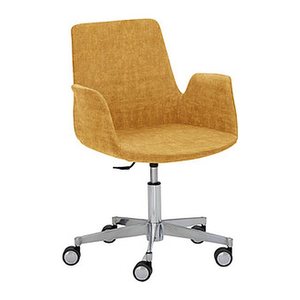 Mayer Besuchersessel myHELIOS senf Aluminium Stoff 65,0 x 65,0 x 82,0 - 93,0 cm, 1 St.