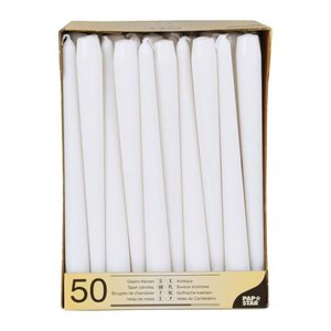 STARPAK Kerzen weiß, 50 St.