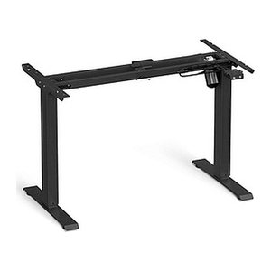 SONGMICS höhenverstellbares Schreibtischgestell schwarz ohne Tischplatte, C-Fuß-Gestell schwarz 110,0 - 155,0 x 60,0 cm