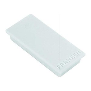 FRANKEN Magnete grau, Metall 23,0 x 50,0 mm, 10 St.