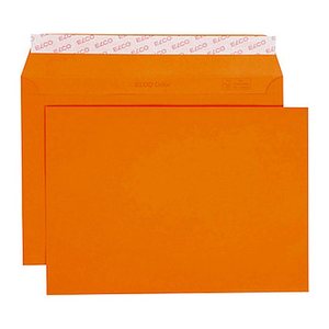 ELCO Briefumschläge Color DIN C5 ohne Fenster orange haftklebend 25 St.