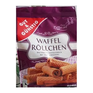 GUT&GÜNSTIG Waffelröllchen Kekse 200,0 g, 1 St.
