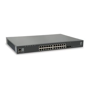 LevelOne Switch 24xGE/1x10G Module KILBY 19" Managed L3