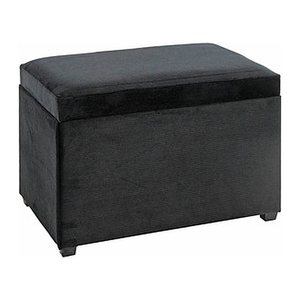 HAKU Möbel Sitztruhe 54545 schwarz Stoff 58,0 cm