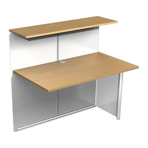 Kerkmann Anbautheke Genua gerade, buche, silber 116,0 x 70,0 x 115,0 cm