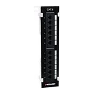 INTELLINET Patchpanel 12-Port Cat6 UTP Wandmontage sw
