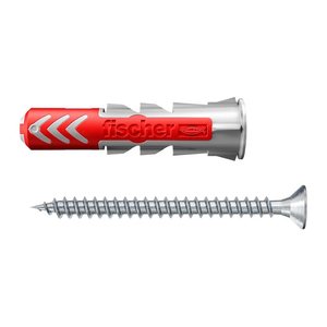 fischer DuoPower 6x30 S 2K 534997 Dübel mit Schrauben Ø 6 mm x 30 mm, 12 St.