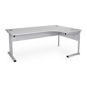 Schreibtisch – Freiformtisch (Grau/Ahorn) mit Grauem Gestell (Art.-Nr. MS10108180)