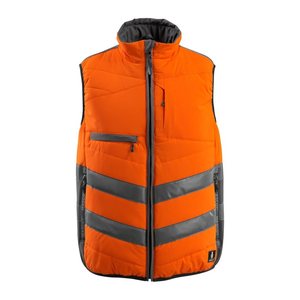 MASCOT® unisex Warnweste Grimsby  warnorange, anthrazit Größe XL
