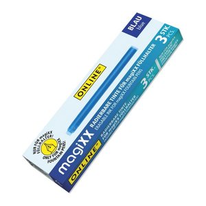 ONLINE® Tintenpatronen für Füller magiXX blau, 3 St.