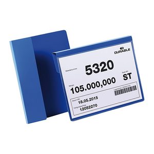 DURABLE Kennzeichnungstaschen blau A5, 50 St.