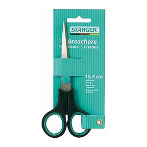 STANGER Schere stainless schwarz-grün 15,5 cm
