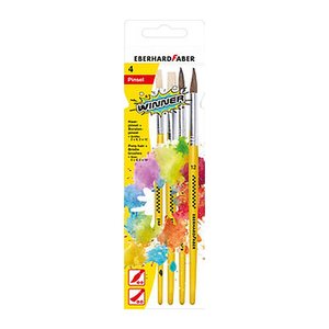 EBERHARD FABER Pinsel-Set Größe 8, 12, 4-teilig