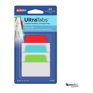 AVERY Zweckform UltraTabs Multi-Use Haftmarker farbsortiert 24 Blatt