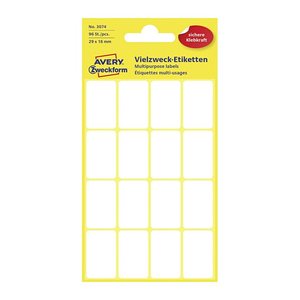 AVERY Zweckform Etiketten weiß 29,0 x 18,0 mm, 96 Etiketten