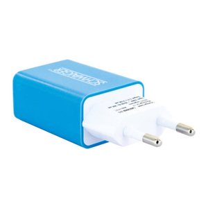 Schwaiger Ladegerät Schutzsystem USB 2.0 A 230V Türkis Blau