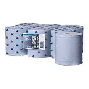TORK Putztuchrollen Advanced M2 2-lagig blau, 450 Blätter, 6 Rollen