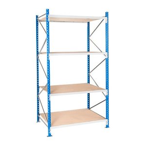 Manorga Schwerlast-Weitspannregal EPSIVOL ZR2520604NDF4 blau, braun 200,0 x 60,0 x 250,0 cm