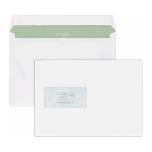 MAILmedia Briefumschläge Envirelope® DIN C5 mit Fenster recycling-weiß haftklebend 500 St.