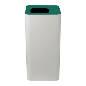 TKG Pure Mülleimer 100,0 l weiß, grün, 1 St.